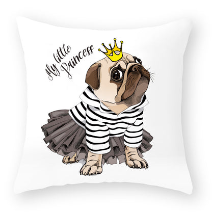 Kuddfodral med Hundmotiv – Söt och Mysig Present för Hundälskare | 45x45 cm