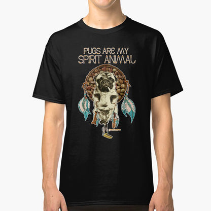 T-shirt med Mopsmotiv – Mopsar är mitt andedjur - Unisex-t-shirt för Hundvänner