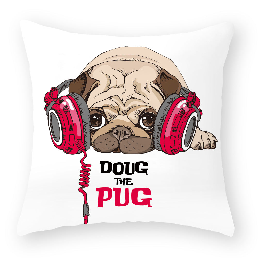 Kuddfodral med Hundmotiv – Söt och Mysig Present för Hundälskare | 45x45 cm