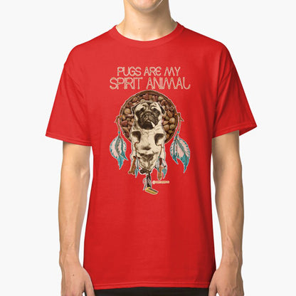 T-shirt med Mopsmotiv – Mopsar är mitt andedjur - Unisex-t-shirt för Hundvänner
