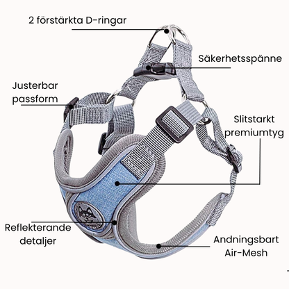 ComfortFit Pro™ – Justerbar & Ventilerande Hundsele