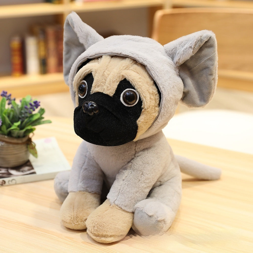 Plyschhund i Hoodie – Söt Plyschfigur för Hundvänner - 9 Varianter