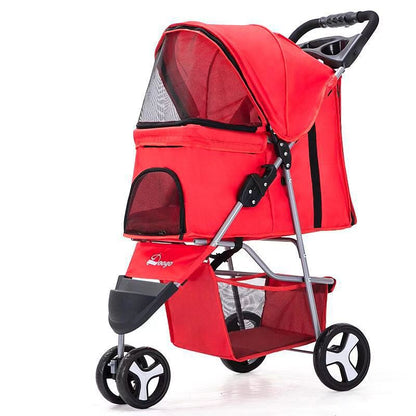 Pet Buggy – Lätt ihopfällbar husdjursvagn för resa och promenad