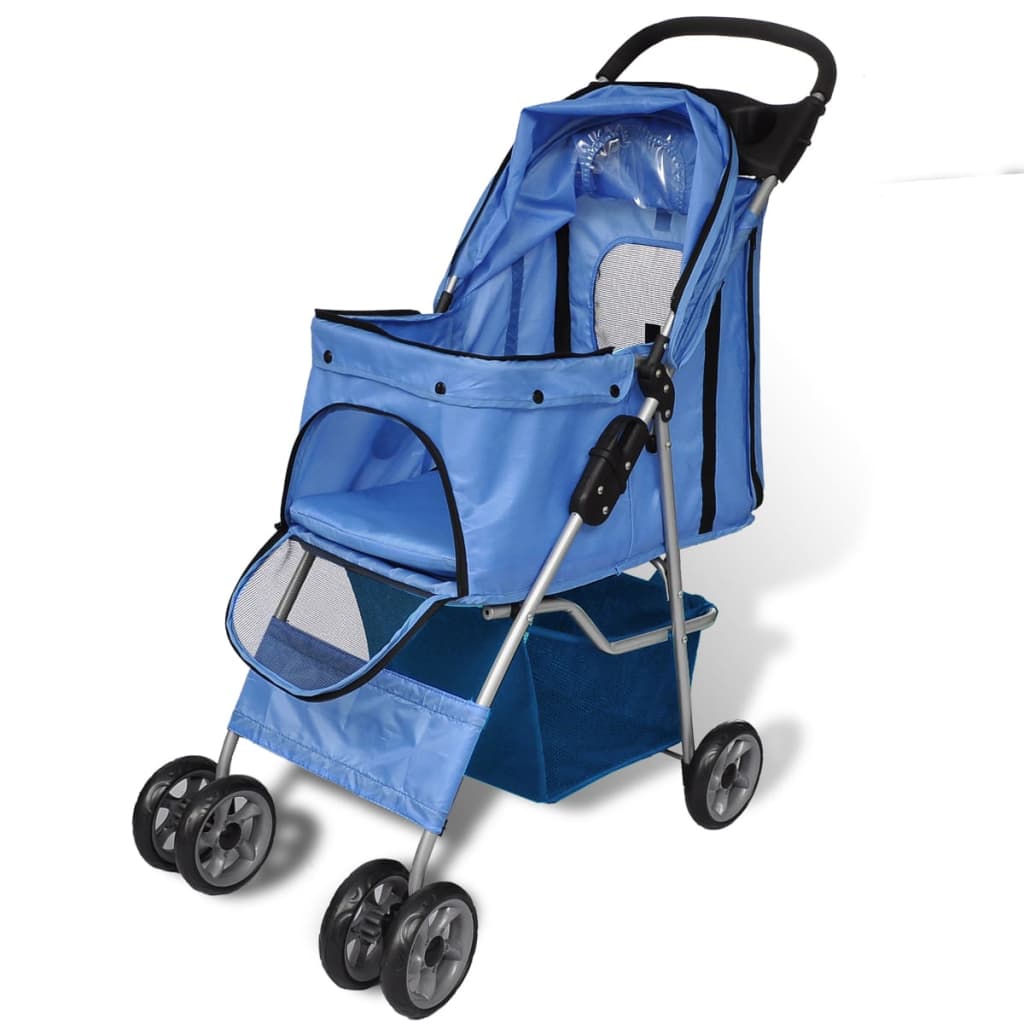 Ihopfällbar Hundvagn för Resa & Promenad – Bekväm Kattbuggy för Små & Äldre Husdjur
