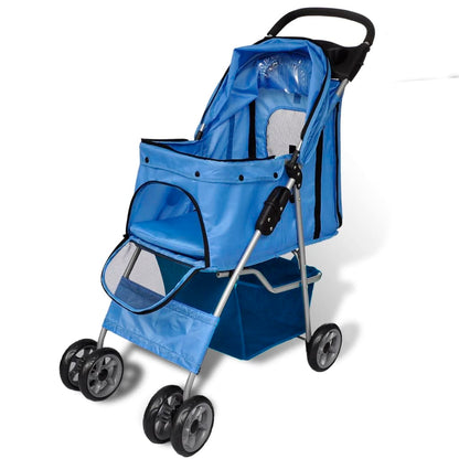 Ihopfällbar Hundvagn för Resa & Promenad – Bekväm Kattbuggy för Små & Äldre Husdjur