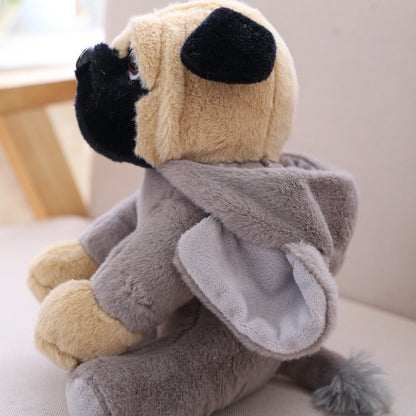 Plyschhund i Hoodie – Söt Plyschfigur för Hundvänner - 9 Varianter