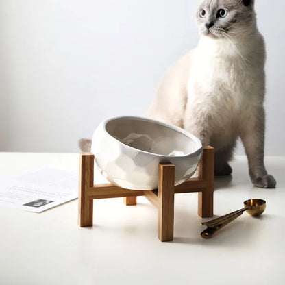 Upphöjd Matskål för Hund och Katt – Skonsam Ergonomisk Skål för Hälsosammare Ätande