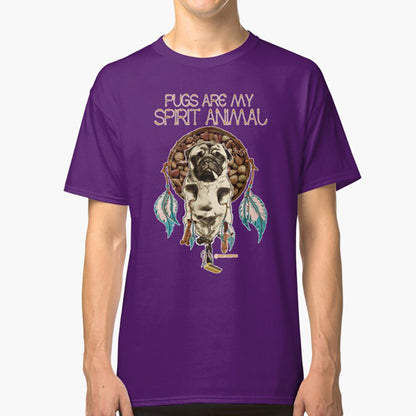 T-shirt med Mopsmotiv – Mopsar är mitt andedjur - Unisex-t-shirt för Hundvänner