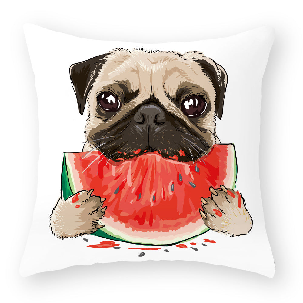 Kuddfodral med Hundmotiv – Söt och Mysig Present för Hundälskare | 45x45 cm