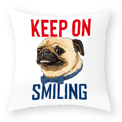 Kuddfodral med Hundmotiv – Söt och Mysig Present för Hundälskare | 45x45 cm