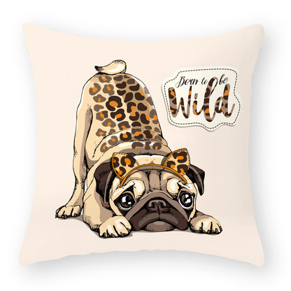 Kuddfodral med Hundmotiv – Söt och Mysig Present för Hundälskare | 45x45 cm