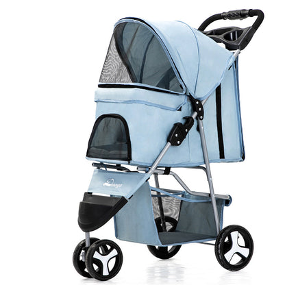 Pet Buggy – Lätt ihopfällbar husdjursvagn för resa och promenad