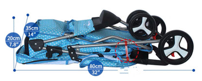 Pet Buggy – Lätt ihopfällbar husdjursvagn för resa och promenad