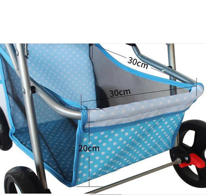 Pet Buggy – Lätt ihopfällbar husdjursvagn för resa och promenad