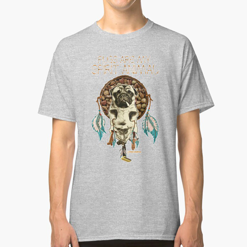 T-shirt med Mopsmotiv – Mopsar är mitt andedjur - Unisex-t-shirt för Hundvänner