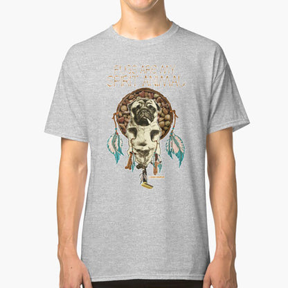 T-shirt med Mopsmotiv – Mopsar är mitt andedjur - Unisex-t-shirt för Hundvänner
