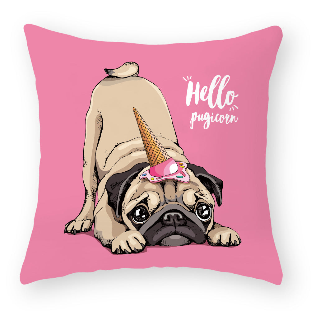 Kuddfodral med Hundmotiv – Söt och Mysig Present för Hundälskare | 45x45 cm