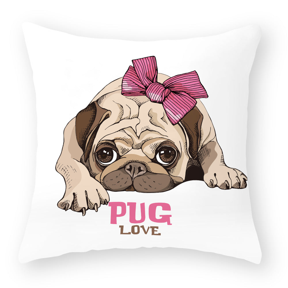Kuddfodral med Hundmotiv – Söt och Mysig Present för Hundälskare | 45x45 cm