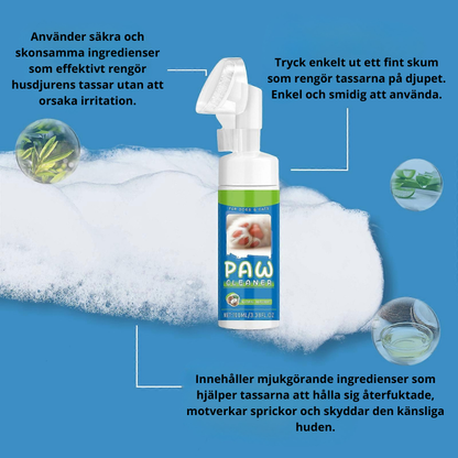 PawFoam – Enkelt vårdande tassrengöring med skum och borste