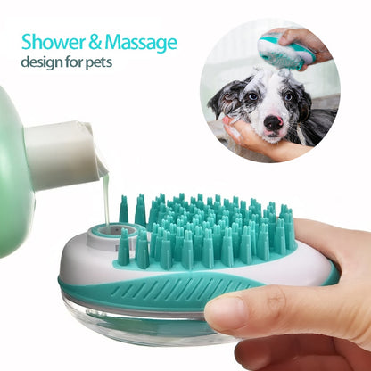 SPA Massageborste för Hund & Katt – 2-i-1 Badborste