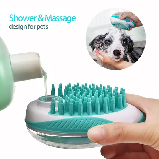 SPA Massageborste för Hund & Katt – 2-i-1 Badborste