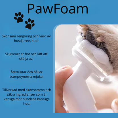 PawFoam – Enkelt vårdande tassrengöring med skum och borste