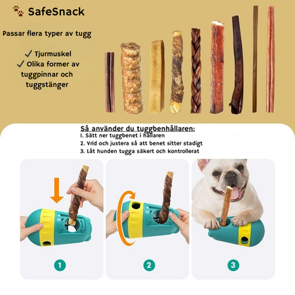 SafeSnack – Säker benhållare & aktiveringsleksak i ett