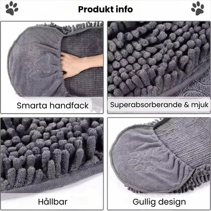 Snabbtorkande handduk – mjuk & superabsorberande med smarta handfack