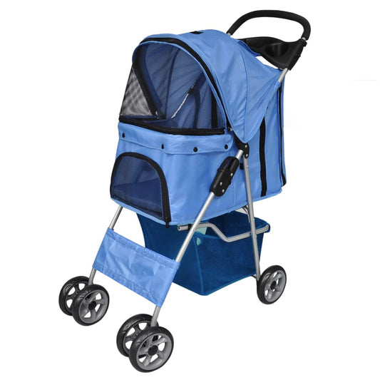 Ihopfällbar Hundvagn för Resa & Promenad – Bekväm Kattbuggy för Små & Äldre Husdjur