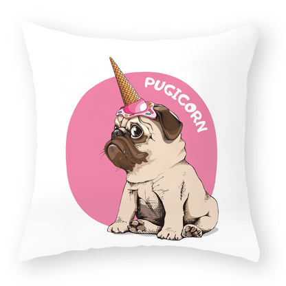 Kuddfodral med Hundmotiv – Söt och Mysig Present för Hundälskare | 45x45 cm