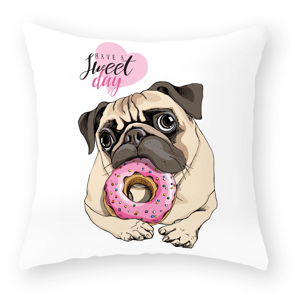Kuddfodral med Hundmotiv – Söt och Mysig Present för Hundälskare | 45x45 cm