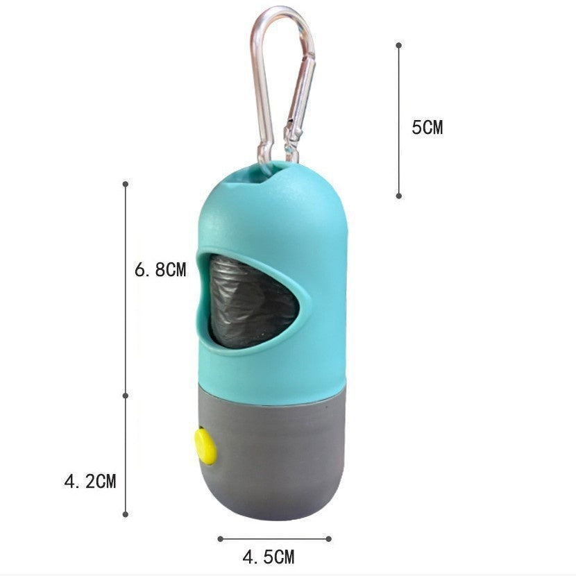 Hundbajspåsehållare med LED-lampa – Perfekt för mörka kvällspromenader