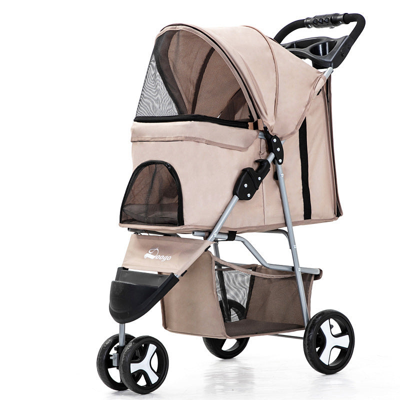 Pet Buggy – Lätt ihopfällbar husdjursvagn för resa och promenad