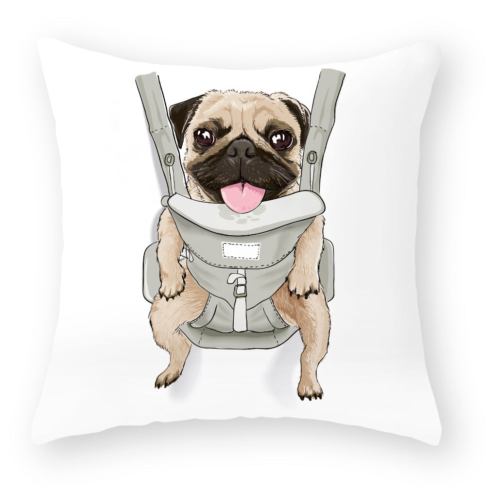 Kuddfodral med Hundmotiv – Söt och Mysig Present för Hundälskare | 45x45 cm
