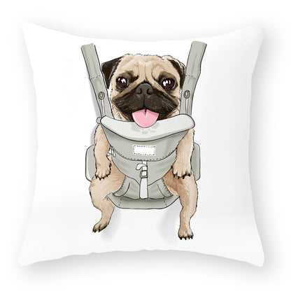 Kuddfodral med Hundmotiv – Söt och Mysig Present för Hundälskare | 45x45 cm