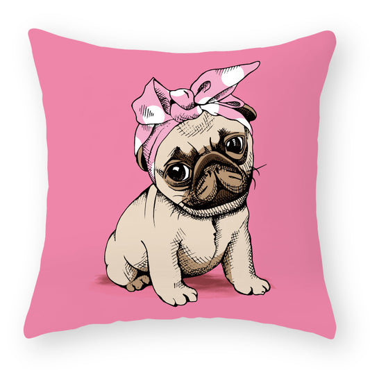 Kuddfodral med Hundmotiv – Söt och Mysig Present för Hundälskare | 45x45 cm