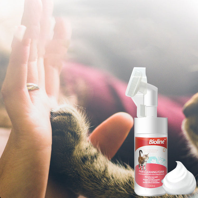 Vattenfri Tassrengöring för Katt – Skum med Massageborste